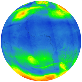 Ozone from Sentinel-5P. Image: Copernicus Sentinel data (2017), processed by DLR/ESA